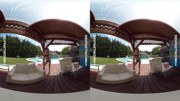 DDFNetwork VR - Poolside VR Striptease with Alice