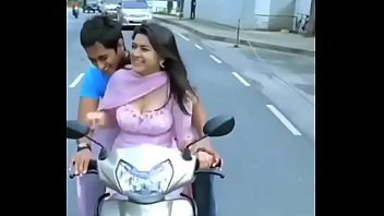 Hansika motwani boobs on bike jumping